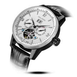 Seagull Men Automatic Watch Fashion Hollow Flywheel Mechanical Wristwatch Multi-function calendar week month Waterproof Clock