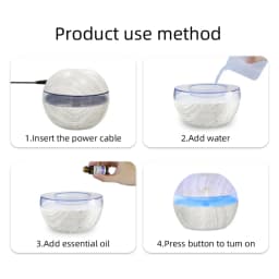 3-in-1 Humidifier, Aromatherapy Diffuser & Soothing Night Light, 300ml for Better Sleep & Air Quality