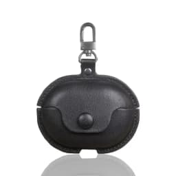 Pure Color PU Leather Black Earphone Case For HUAWEI Freebuds Pro ,Sheepskin Pattern