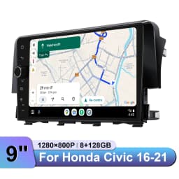 JOYING Android Car Stereo for Honda Civic 2016-2021 10th Gen Wireless CarPlay Android Auto GPS Radio Upgrade EU/US Warehouse