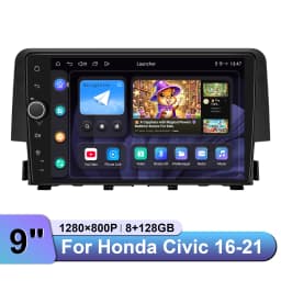 JOYING Android Car Stereo for Honda Civic 2016-2021 10th Gen Wireless CarPlay Android Auto GPS Radio Upgrade EU/US Warehouse