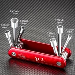 Portable Sleeve Tool Combos Set, Folding Socket Wrench, Multifunction Household Tools, Outdoor, 6 Plumbing Wera tools Work tools