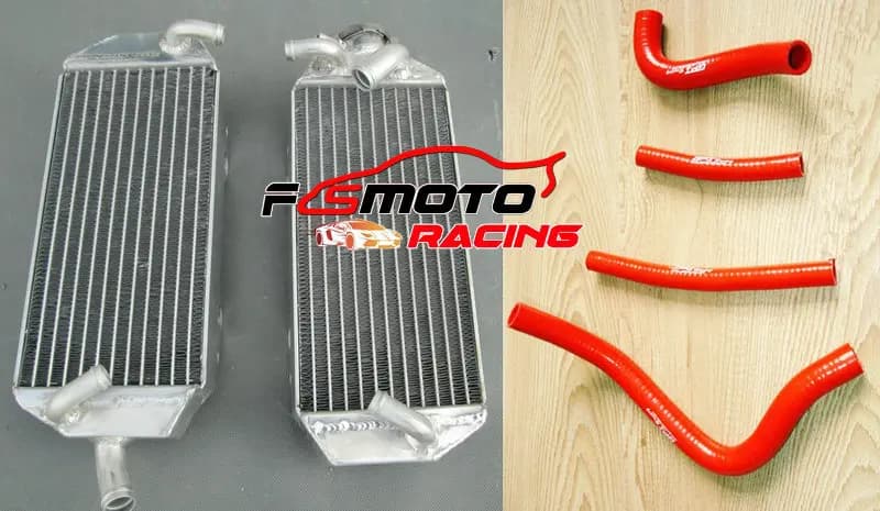 Aluminum Radiator + silicone Hose For Suzuki RM250 RM 250 1996 1997 1998 1999 2000 96 97 98 99 00