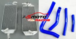 Aluminum Radiator + silicone Hose For Suzuki RM250 RM 250 1996 1997 1998 1999 2000 96 97 98 99 00