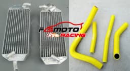 Aluminum Radiator + silicone Hose For Suzuki RM250 RM 250 1996 1997 1998 1999 2000 96 97 98 99 00