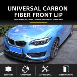 4PCS Car Front Bumper Lip Splitter Diffuser Bumper Canard Lip Tuning For Volkswagen Golf 7 MK7 MK 7.5 GTI GTD R Rline 2012-2017
