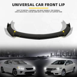 4PCS Car Front Bumper Lip Splitter Diffuser Bumper Canard Lip Tuning For Volkswagen Golf 7 MK7 MK 7.5 GTI GTD R Rline 2012-2017