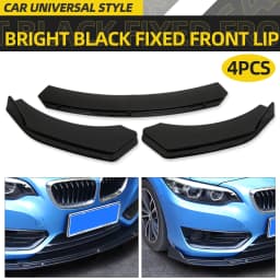 4PCS Car Front Bumper Lip Splitter Diffuser Bumper Canard Lip Tuning For Volkswagen Golf 7 MK7 MK 7.5 GTI GTD R Rline 2012-2017