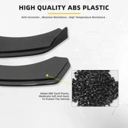4PCS Car Front Bumper Lip Splitter Diffuser Bumper Canard Lip Tuning For Volkswagen Golf 7 MK7 MK 7.5 GTI GTD R Rline 2012-2017