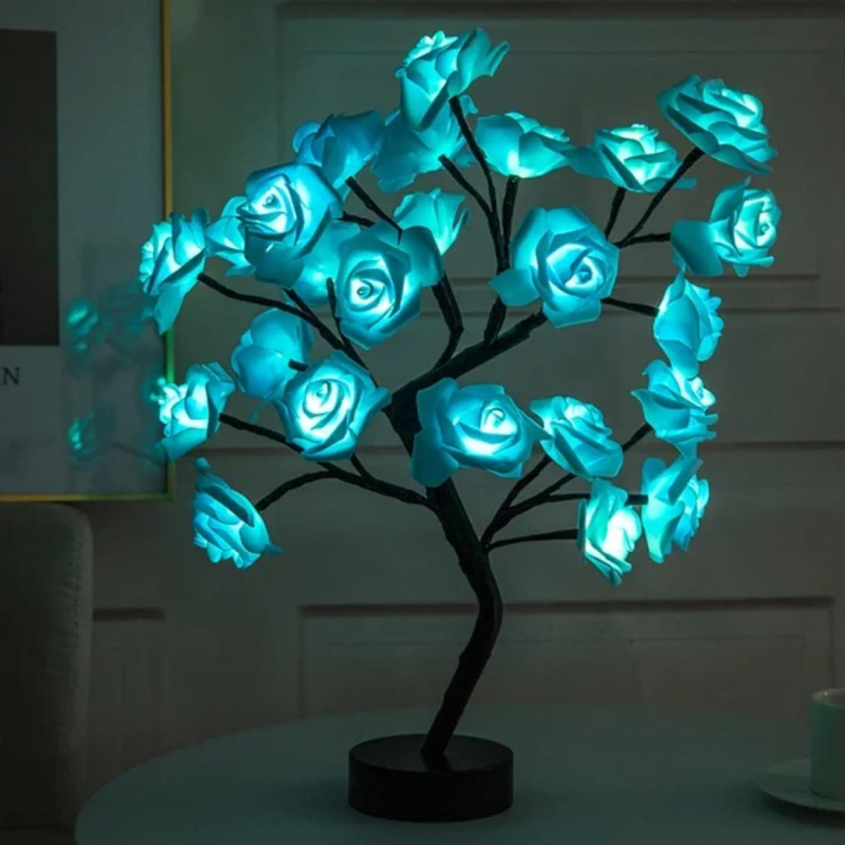 Table Lamp Rose Flower Tree USB Night Lights Decoration Table Lights Parties Xmas Christmas Wedding Bedroom Decor