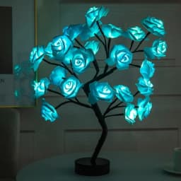 Table Lamp Rose Flower Tree USB Night Lights Decoration Table Lights Parties Xmas Christmas Wedding Bedroom Decor