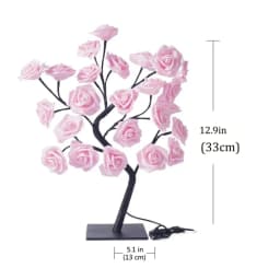 Table Lamp Rose Flower Tree USB Night Lights Decoration Table Lights Parties Xmas Christmas Wedding Bedroom Decor