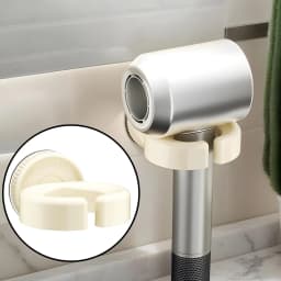 Hairdryer Holder For Bathroom Hair Dryer Wall Mount Blowdryer Holder Styling Tool Organizer No Drill Stand Suction Cup Storage