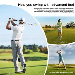 Golf Swing Training Aid Warm-up Golf Training Practice Aid With Ball Golfer Practice Fitness Assistance For Women Men Father Dad