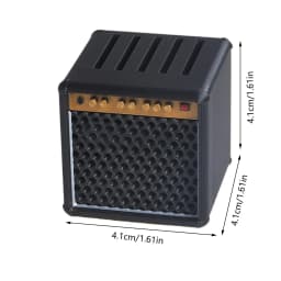 Guitar Pick Case Amp Speaker Guitar Pick Holder Portable Large-Capacity 3D Printed Box Case For Musicians Bass Players Birthday