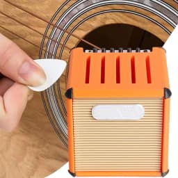Guitar Pick Case Amp Speaker Guitar Pick Holder Portable Large-Capacity 3D Printed Box Case For Musicians Bass Players Birthday