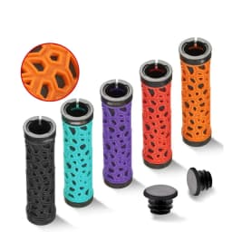 Chinese Style Bicycle Grips MTB Bike Handbar Grip Rubber Non-slip Bilateral Lock Cycling Bmx Bikes Handlebar Grips