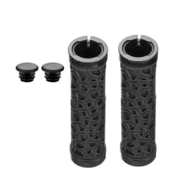 Chinese Style Bicycle Grips MTB Bike Handbar Grip Rubber Non-slip Bilateral Lock Cycling Bmx Bikes Handlebar Grips