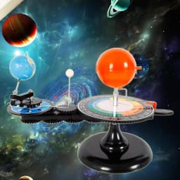 Solar System Model Globe Earth Sun Orbital Planet Planetarium Creative Model Kit Educational DIY