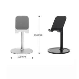 1 Pc Desktop Phone Holder Stand For Mobile Smartphone Support Tablet Desk Stand Cell Phone Universal Mount Plastic Base Metal Ba
