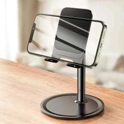 1 Pc Desktop Phone Holder Stand For Mobile Smartphone Support Tablet Desk Stand Cell Phone Universal Mount Plastic Base Metal Ba
