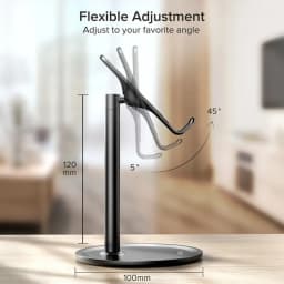 1 Pc Desktop Phone Holder Stand For Mobile Smartphone Support Tablet Desk Stand Cell Phone Universal Mount Plastic Base Metal Ba