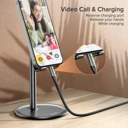 1 Pc Desktop Phone Holder Stand For Mobile Smartphone Support Tablet Desk Stand Cell Phone Universal Mount Plastic Base Metal Ba