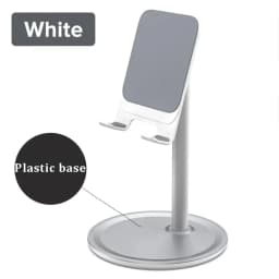 1 Pc Desktop Phone Holder Stand For Mobile Smartphone Support Tablet Desk Stand Cell Phone Universal Mount Plastic Base Metal Ba