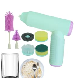 Electric Scrub Brush Rechargeable Bathroom Scrubber Handheld Automatic Cup Washing Brush For Pots Window Living Room Sink