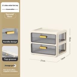 Cosmetics Storage Box Desktop Drawer Cosmetics Lipstick Mask Jewelry Large Capacity Shelf Transparent Plastic