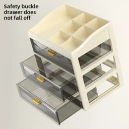 Cosmetics Storage Box Desktop Drawer Cosmetics Lipstick Mask Jewelry Large Capacity Shelf Transparent Plastic