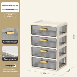 Cosmetics Storage Box Desktop Drawer Cosmetics Lipstick Mask Jewelry Large Capacity Shelf Transparent Plastic