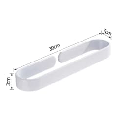 Towel Racks Black Aluminum Simple Style Nail-free U Pattern Towel Rod Towel Holder Kitchen Racks Bathroom Accessory Slipper Rack