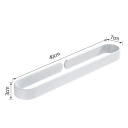 Towel Racks Black Aluminum Simple Style Nail-free U Pattern Towel Rod Towel Holder Kitchen Racks Bathroom Accessory Slipper Rack