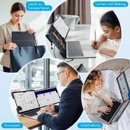Dopesplay 14.1 inch Portable Monitors 1200P HDR External Screen Extender for Laptop XBox PS4 5 Second Display up to 17.3 Laptops