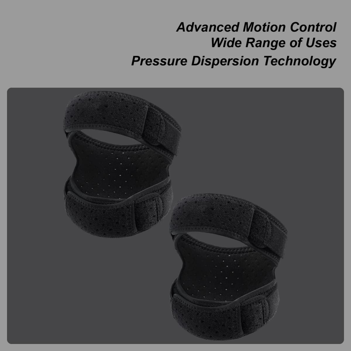 Patella Knee Brace Patella Sleeve For Adults 2 Pieces Supportive Non-Slip Knee Sleeve Brace For Basketball Gym Tennis
