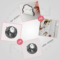 Creepy 100 PCS Horror Stickers Pack: Vinyl Terror Stickers, Horrifying Theme Stickers for Water Bottle, Laptop, Helmet - Scary G