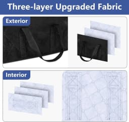 Large Capacity Hat Organizer Holder Black Non Woven Hats Clothes Foldable Hanging Bags Boxes Hangers Clip bag Food clips