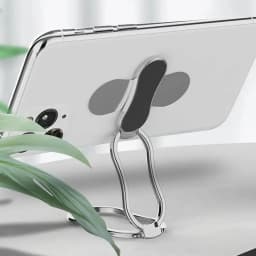 1pc Car Phone Holder, 360° Rotation Kickstand, Foldable Phone Tablet Bracket, Metal Extend Adjustable Desktop Stand Rack For IP