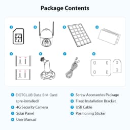 4G Solar Camera Wireless Outdoor Security Camera PIR Human Detection Night Vision IP66 Waterproof Two-Way Talk IP Camera