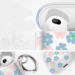 Soft AirPods Pro Protective Case With Floral Pattern, Compatible AirPods Case Cover For Airpods 1/2/3