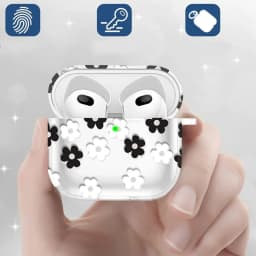 Soft AirPods Pro Protective Case With Floral Pattern, Compatible AirPods Case Cover For Airpods 1/2/3