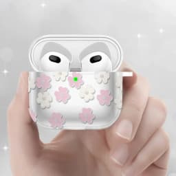 Soft AirPods Pro Protective Case With Floral Pattern, Compatible AirPods Case Cover For Airpods 1/2/3