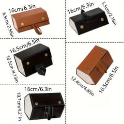 1pc 2/3/4/5/6 Slots Foldable Eyeglasses Holder Box, Portable Glasses Case For Men