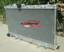 Aluminum Radiator + Fans For Subaru Impreza WRX STI GDB GDA 2002 2003 2004 2005 2006 2007 Manual MT