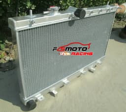 Aluminum Radiator + Fans For Subaru Impreza WRX STI GDB GDA 2002 2003 2004 2005 2006 2007 Manual MT