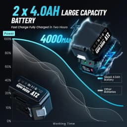 Rechargeable Lithium Battery 4.0Ah For Makita 21V Power Tool Cordless Saw Drill Grinder Blower Wrench Replacement Li-ion Battery