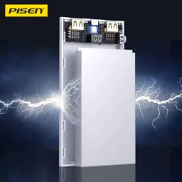 PISEN 10500mAh Portable Power Bank HD Digital Display Screen Dual-Device Charging Compatibility with Apple Xiaomi Samsung