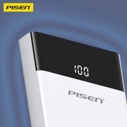PISEN 10500mAh Portable Power Bank HD Digital Display Screen Dual-Device Charging Compatibility with Apple Xiaomi Samsung