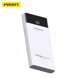 PISEN 10500mAh Portable Power Bank HD Digital Display Screen Dual-Device Charging Compatibility with Apple Xiaomi Samsung
